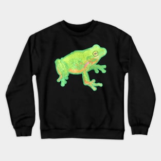 Green Tree Frog Crewneck Sweatshirt